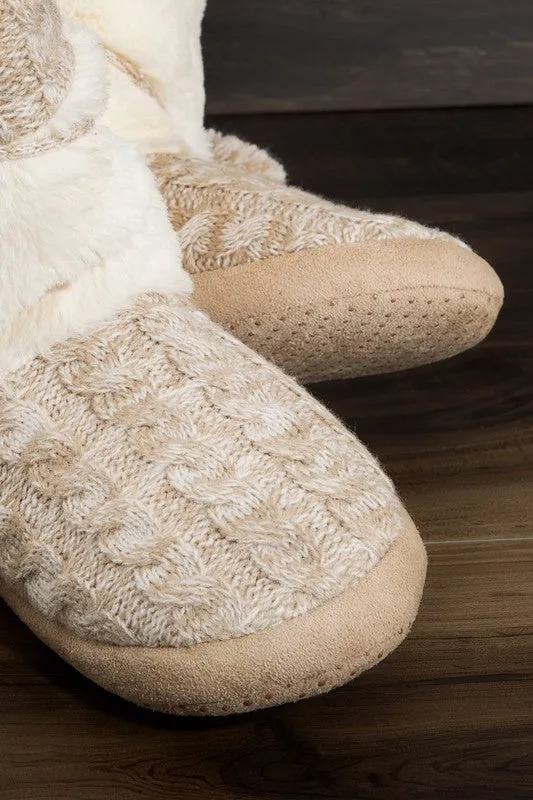 NORTHSTAR POM POM SLIPPER IVORY
